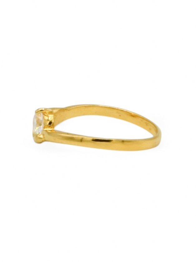 22ct Gold CZ Ladies Ring - Roop Darshan