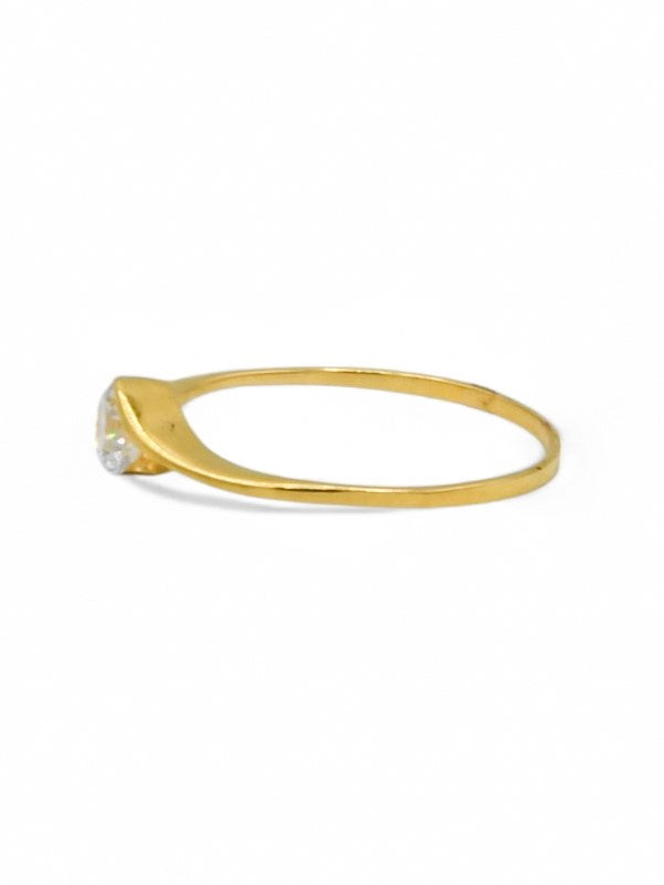 22ct Gold CZ Ladies Ring - Roop Darshan