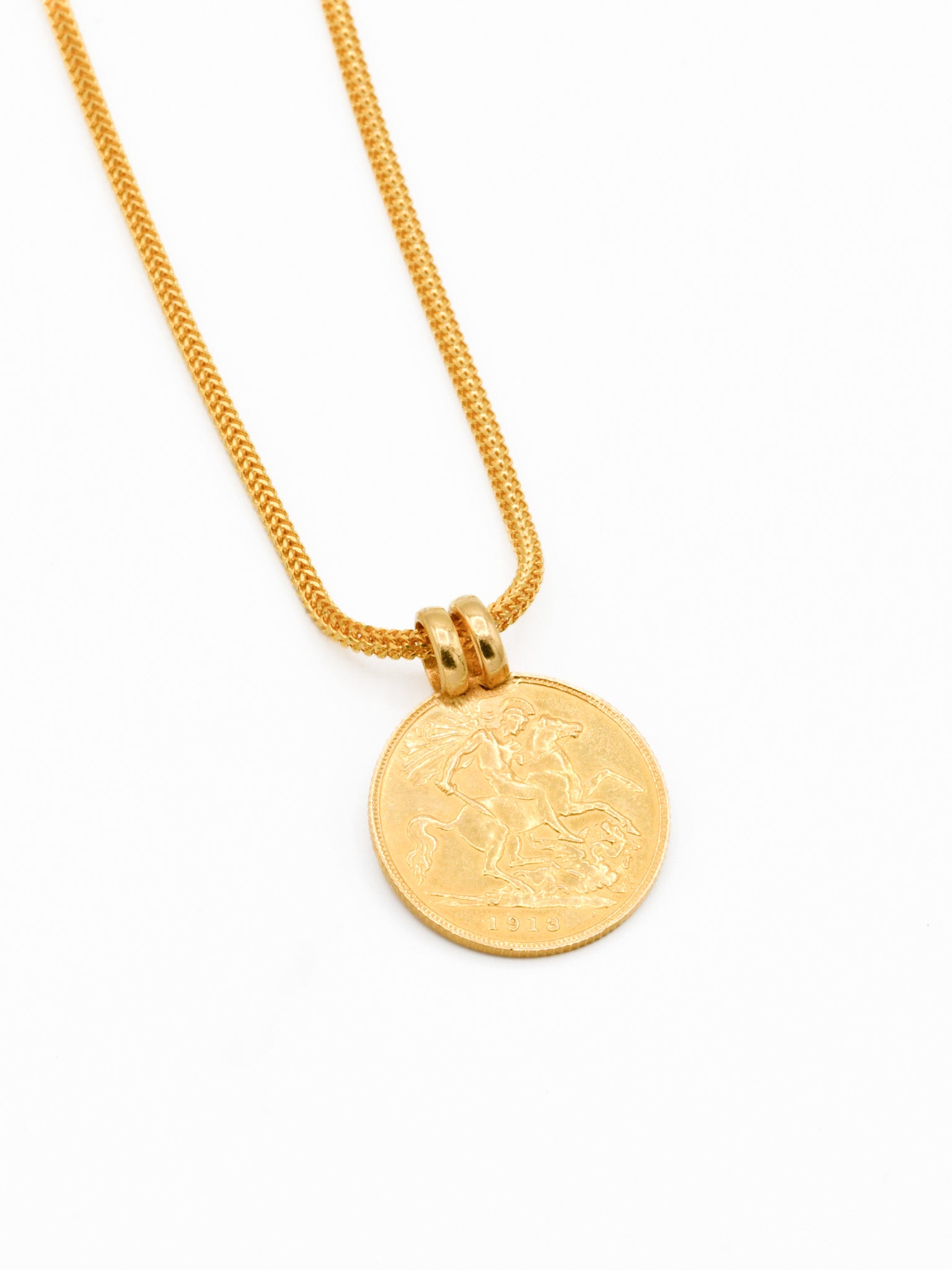 Sovereign pendant necklace on sale