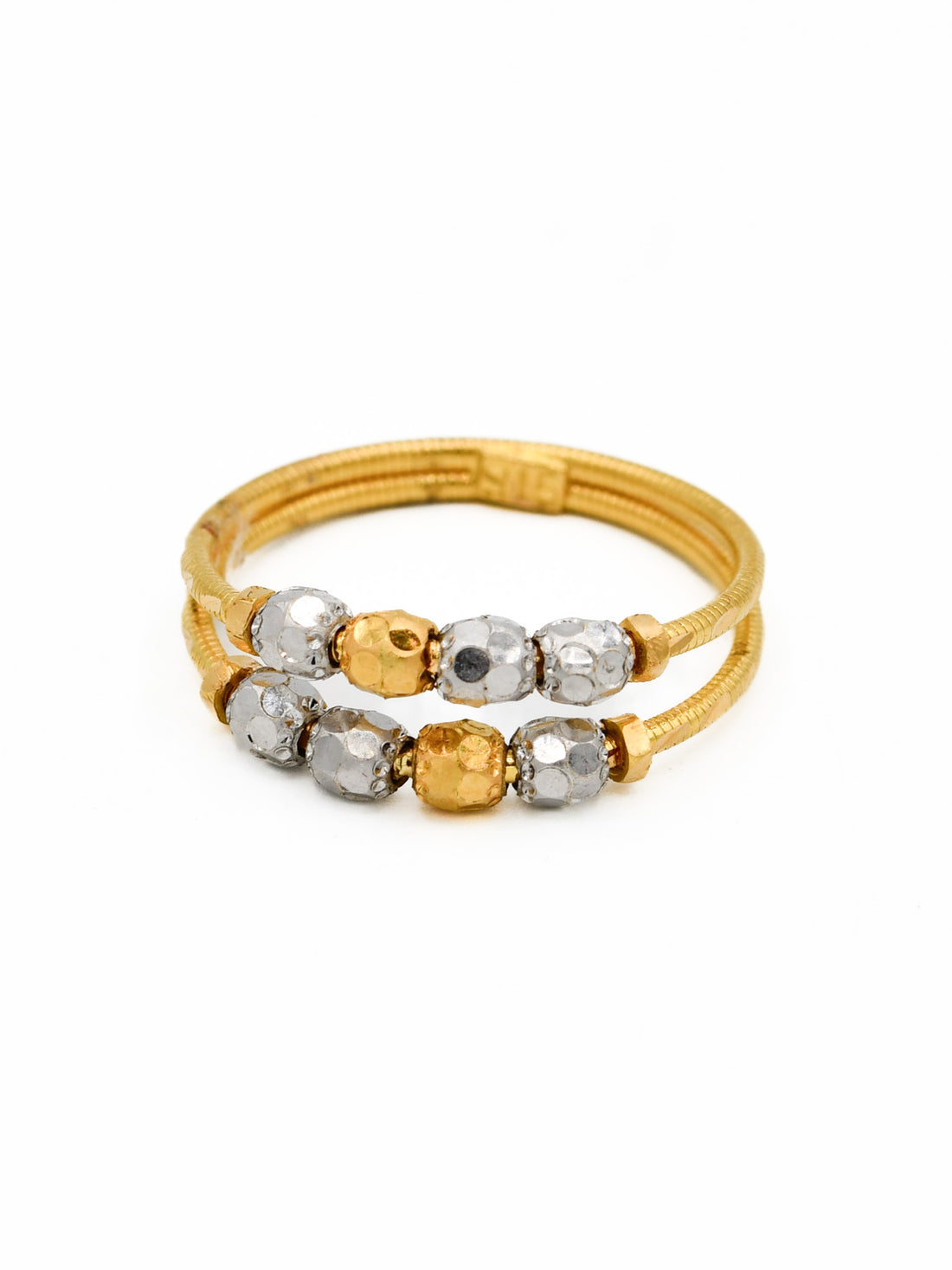 22ct Gold Two Tone Ladies Ring