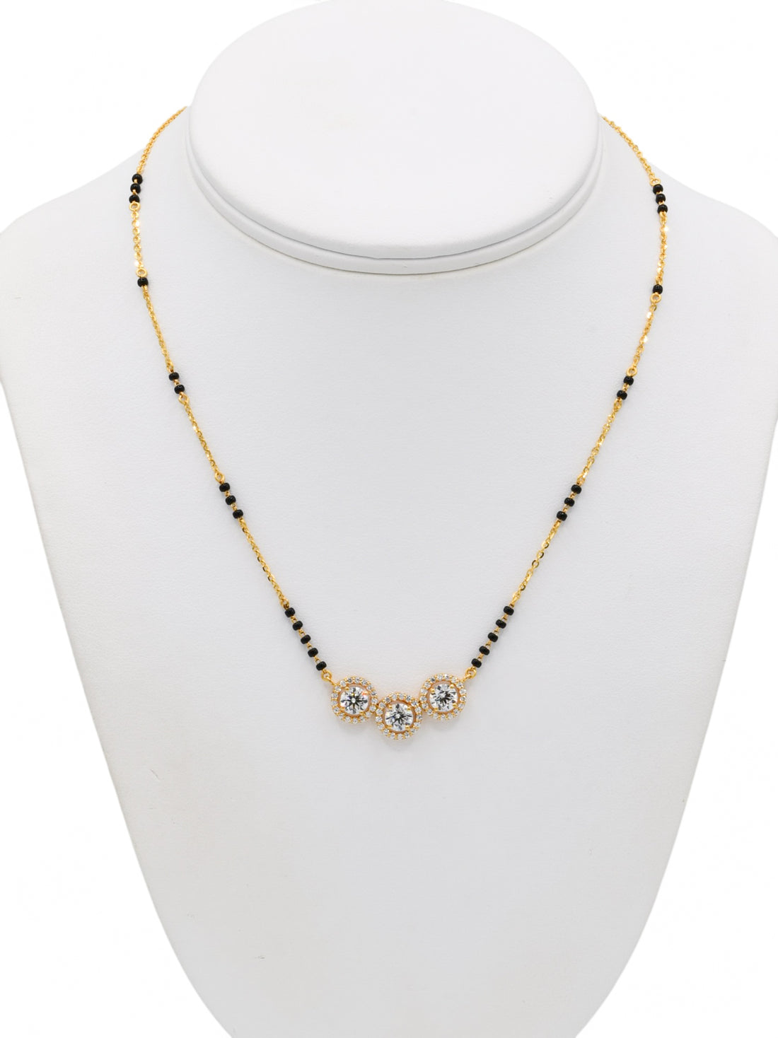 22ct Gold CZ Mangal Sutra - Roop Darshan