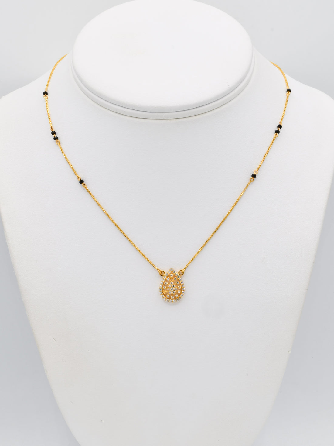22ct Gold CZ Mangal Sutra - Roop Darshan