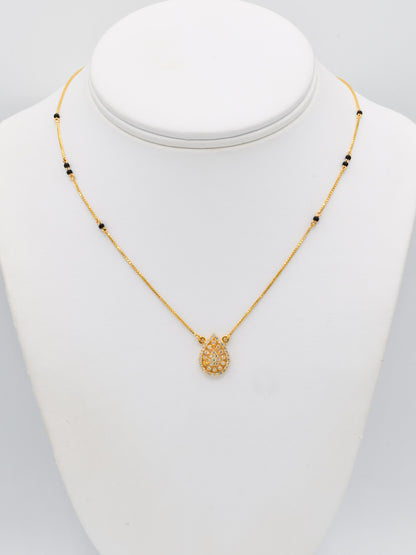 22ct Gold CZ Mangal Sutra - Roop Darshan