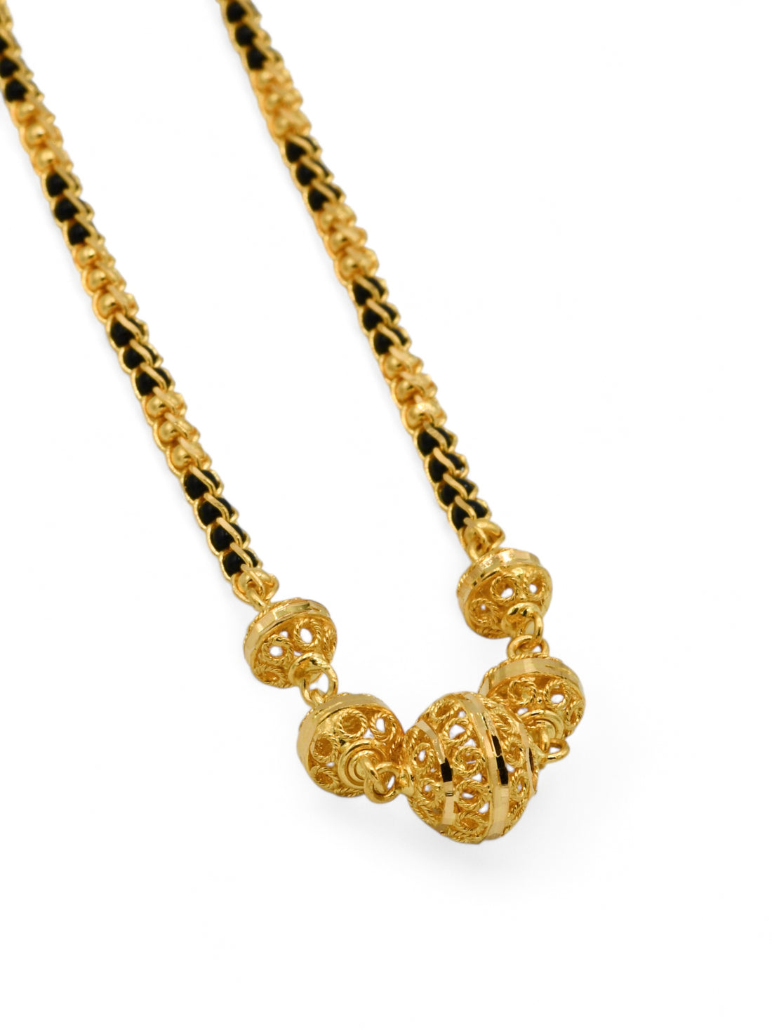 22ct Gold Ball Mangal Sutra - Roop Darshan