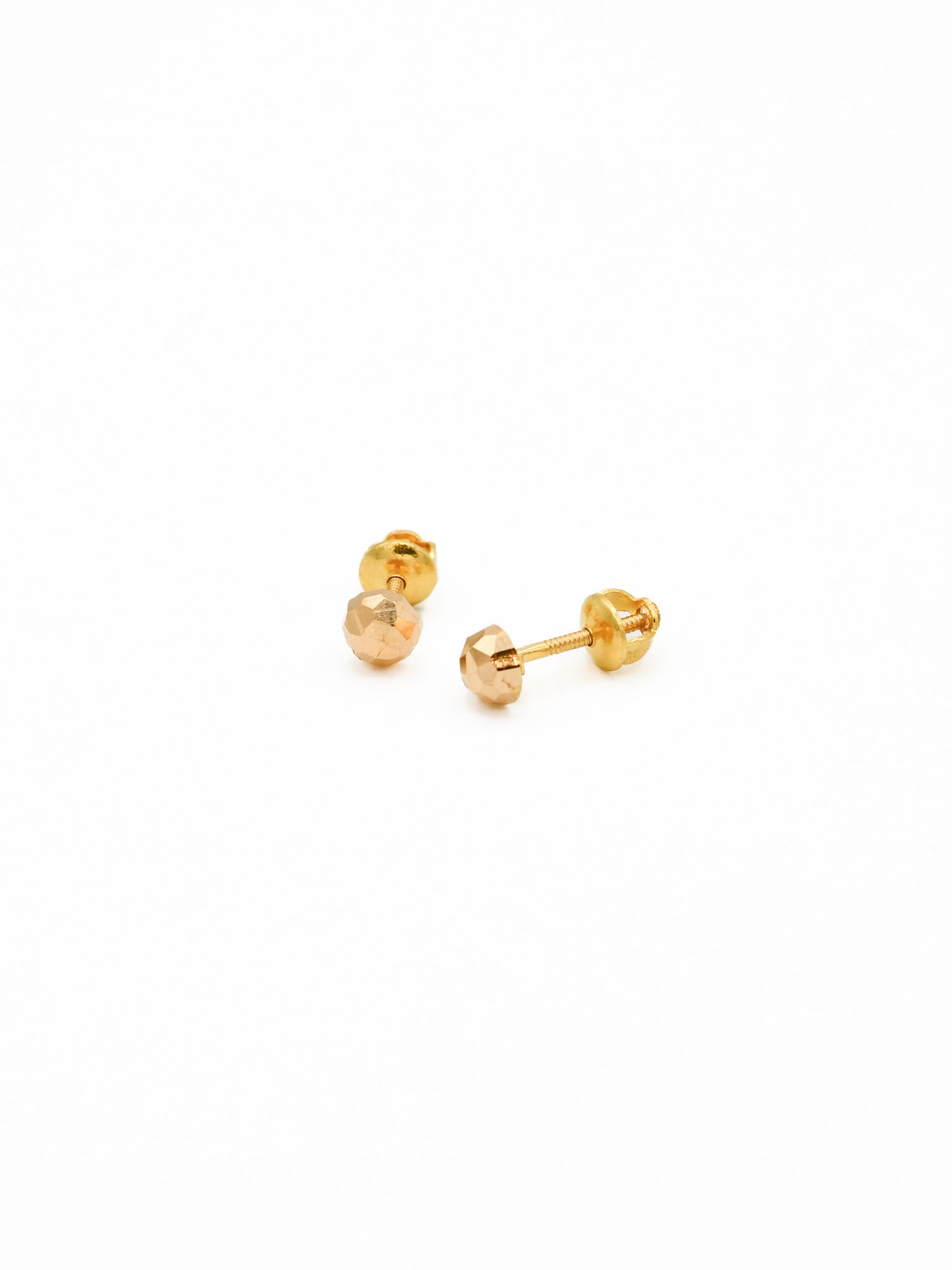 22ct Gold Ball Stud Earrings - Roop Darshan