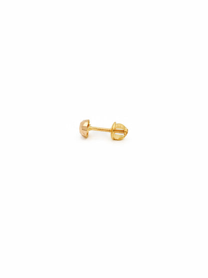 22ct Gold Ball Stud Earrings - Roop Darshan