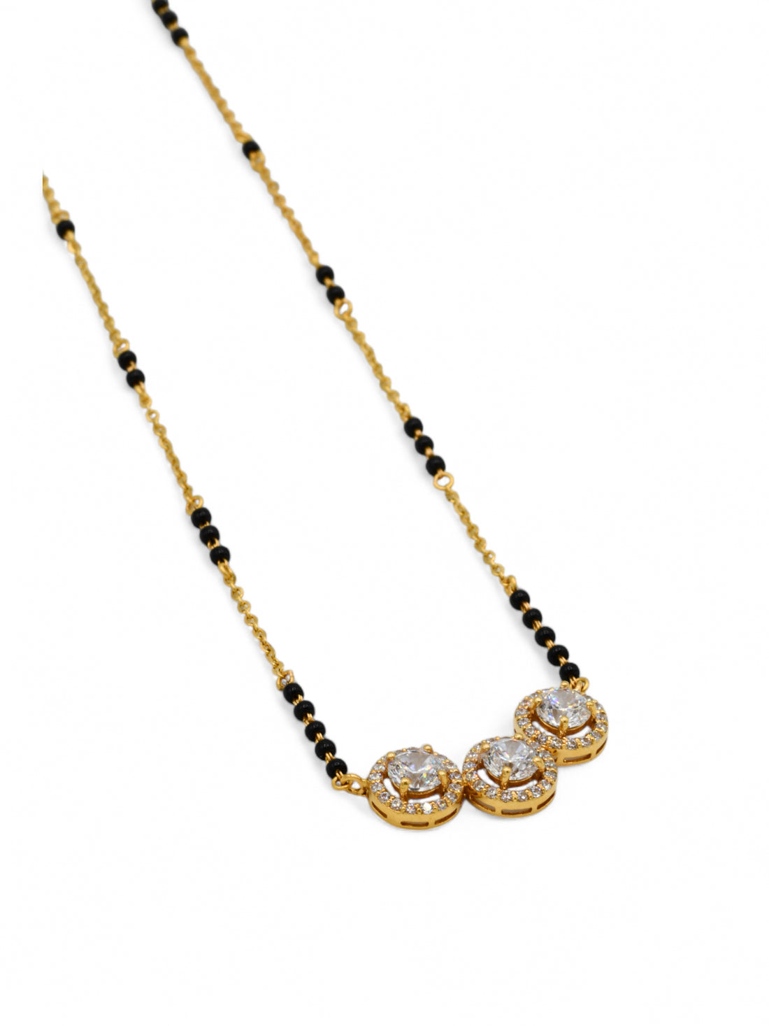 22ct Gold CZ Mangal Sutra - Roop Darshan