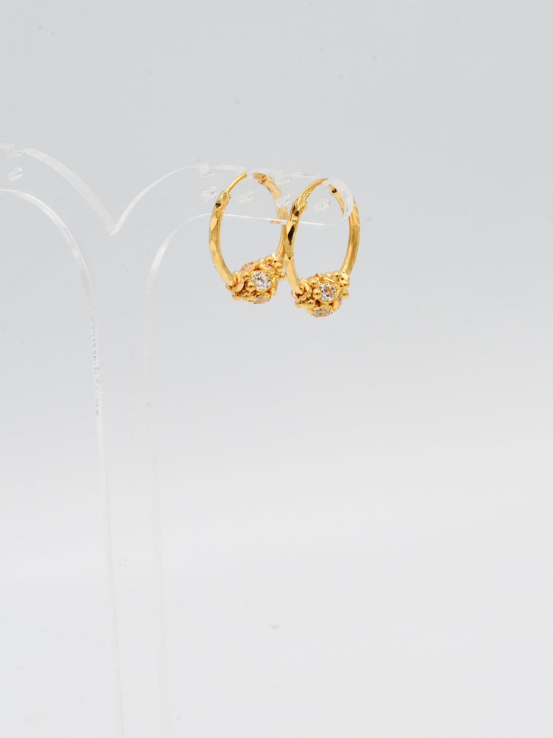 22ct Gold CZ Ball Bali - Roop Darshan