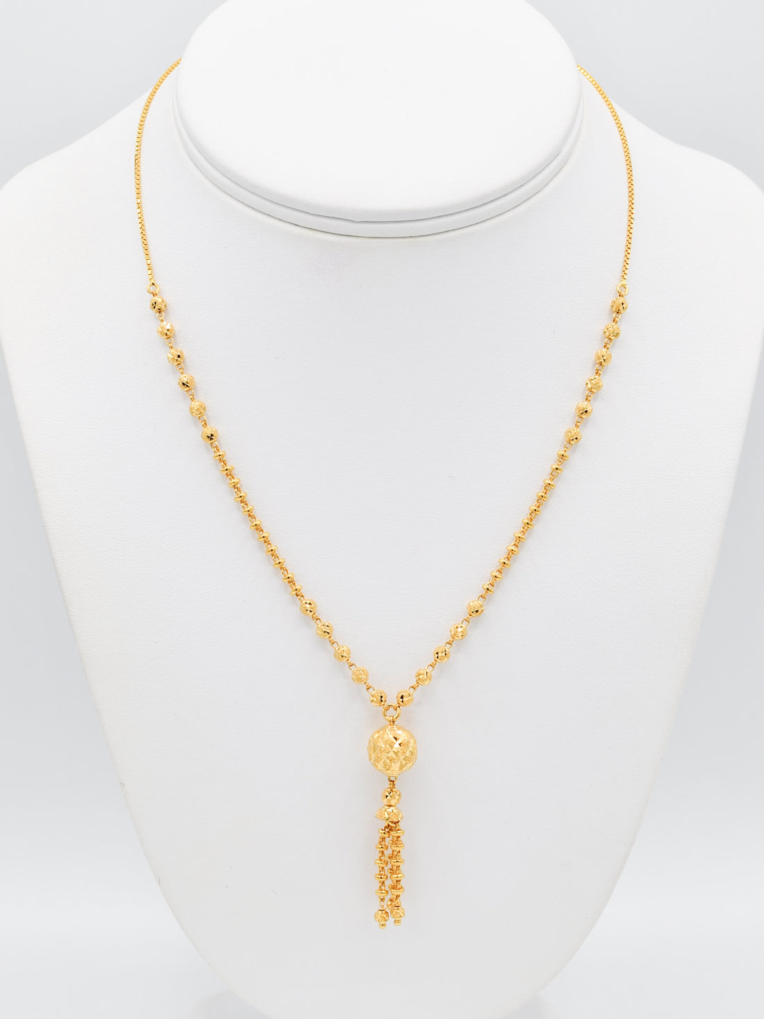 22ct Gold Ball Necklace Set