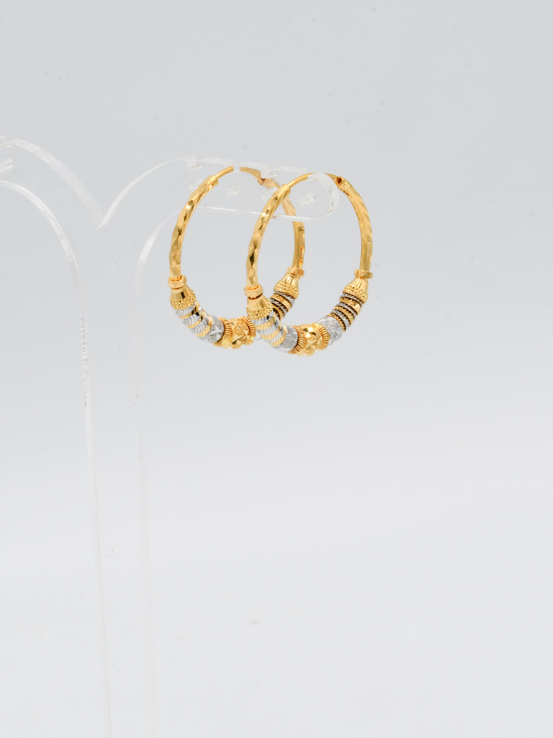 22ct Gold Two Tone Ball Bali - Roop Darshan