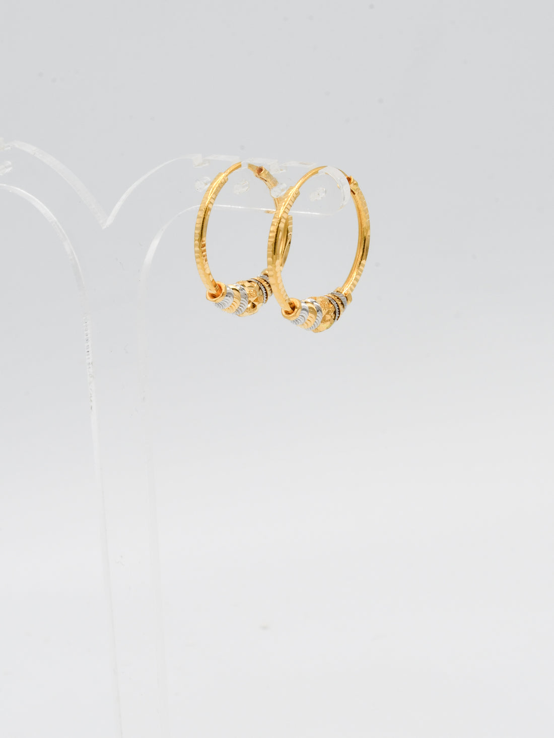 22ct Gold Two Tone Ball Bali - Roop Darshan