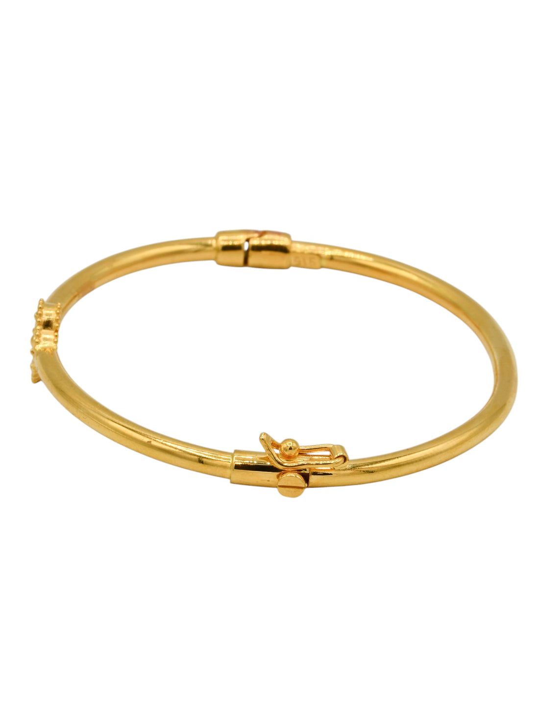 22ct Gold Flower Bangle - Roop Darshan