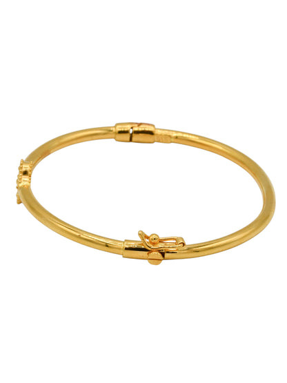 22ct Gold Flower Bangle - Roop Darshan
