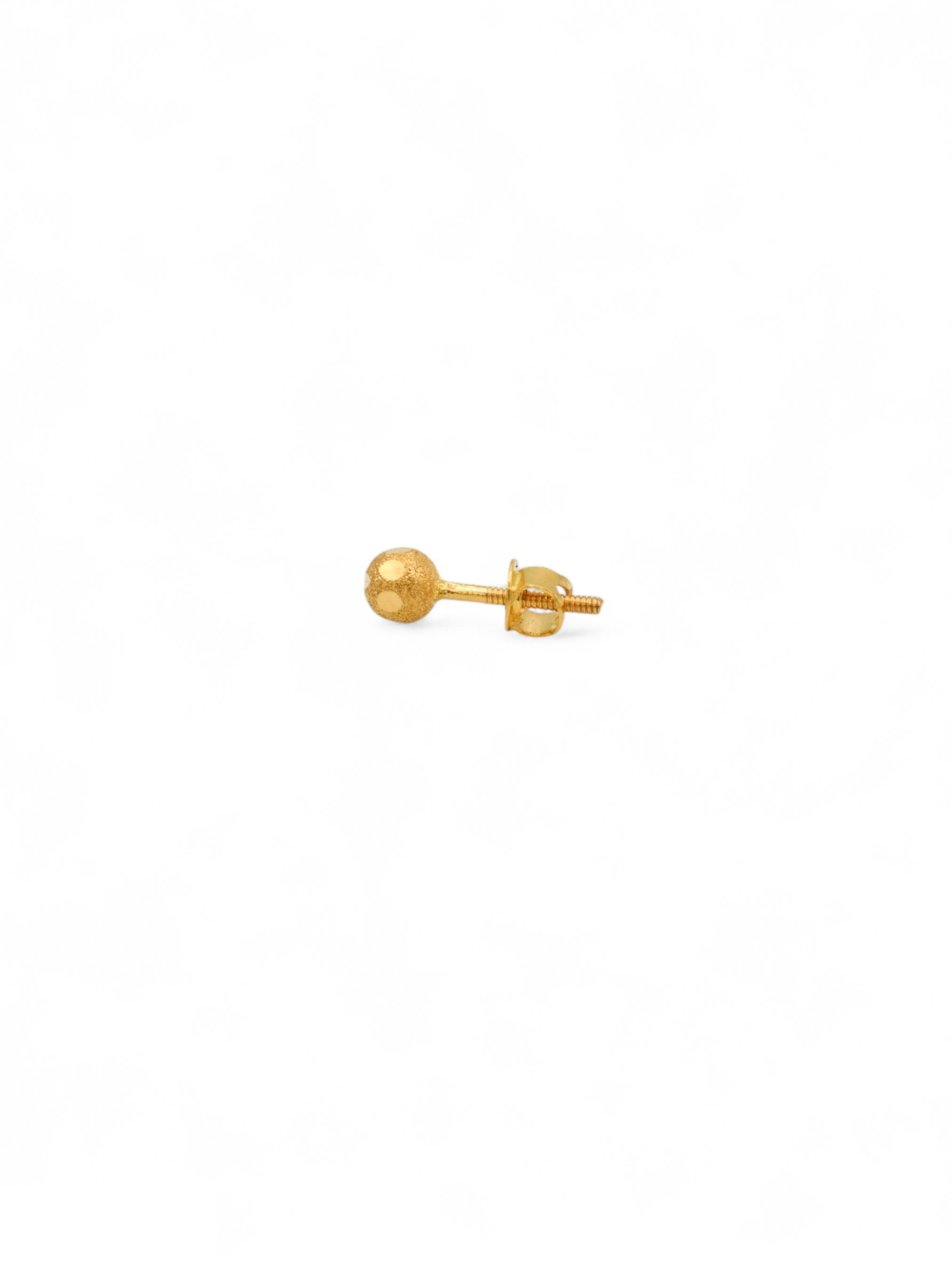 22ct Gold Ball Stud Earrings