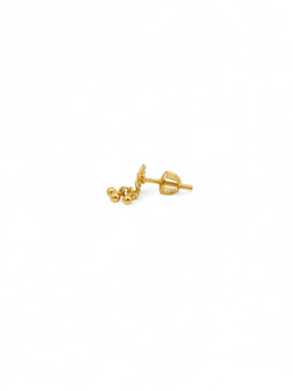 22ct Gold Stud Earrings - Roop Darshan