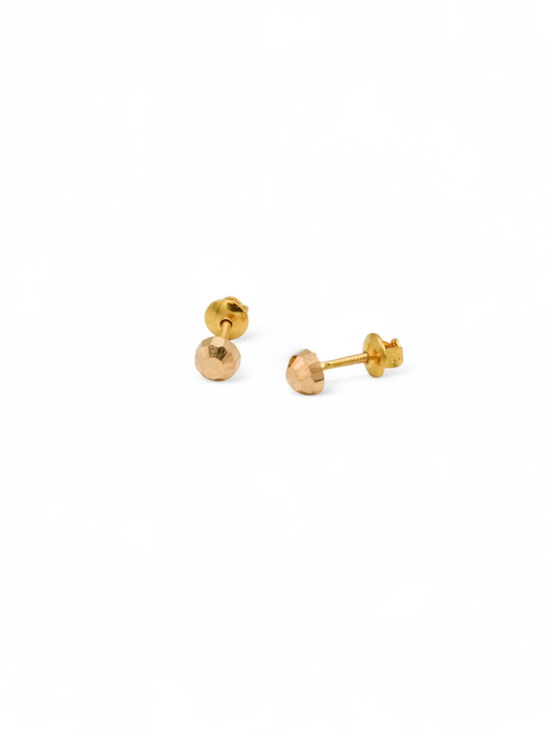 22ct Gold Ball Stud Earrings - Roop Darshan