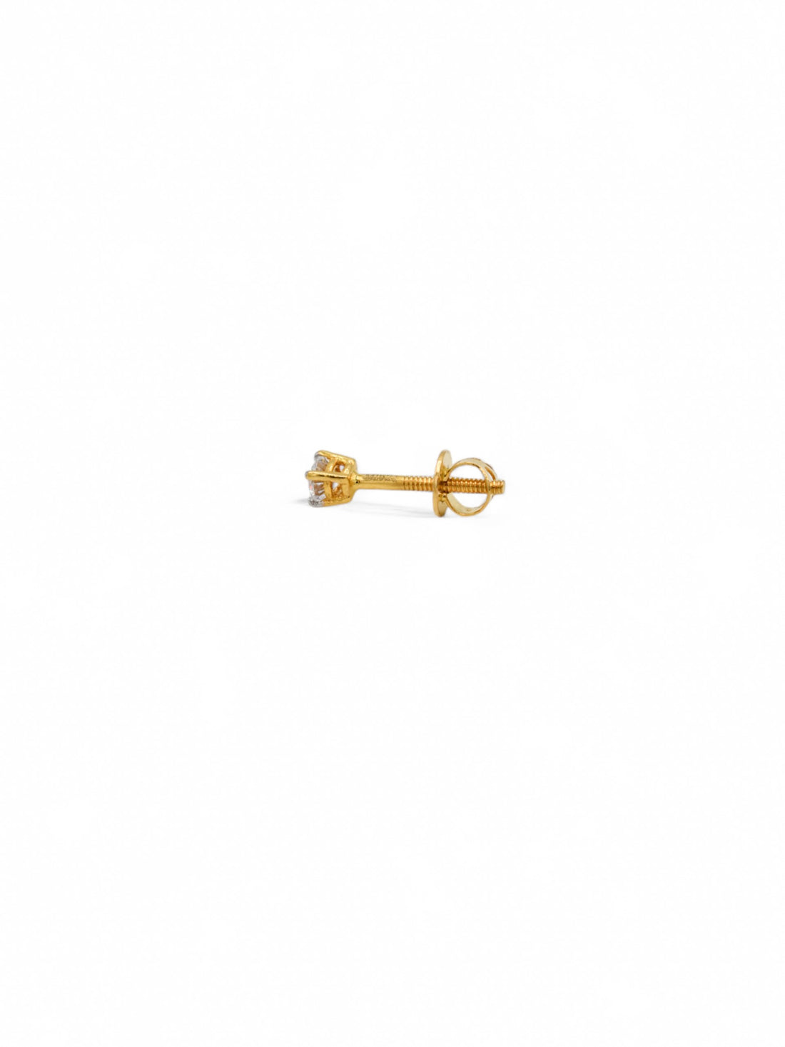 22ct Gold CZ Stud Earrings - Roop Darshan