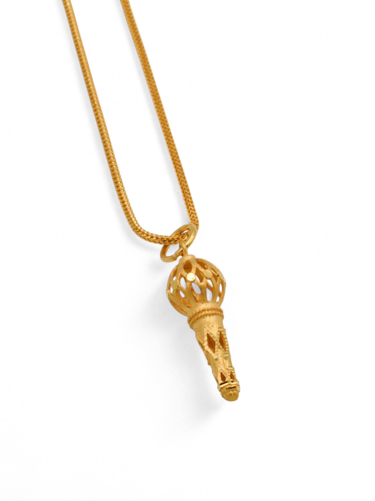 22ct Gold Gada Pendant - Roop Darshan