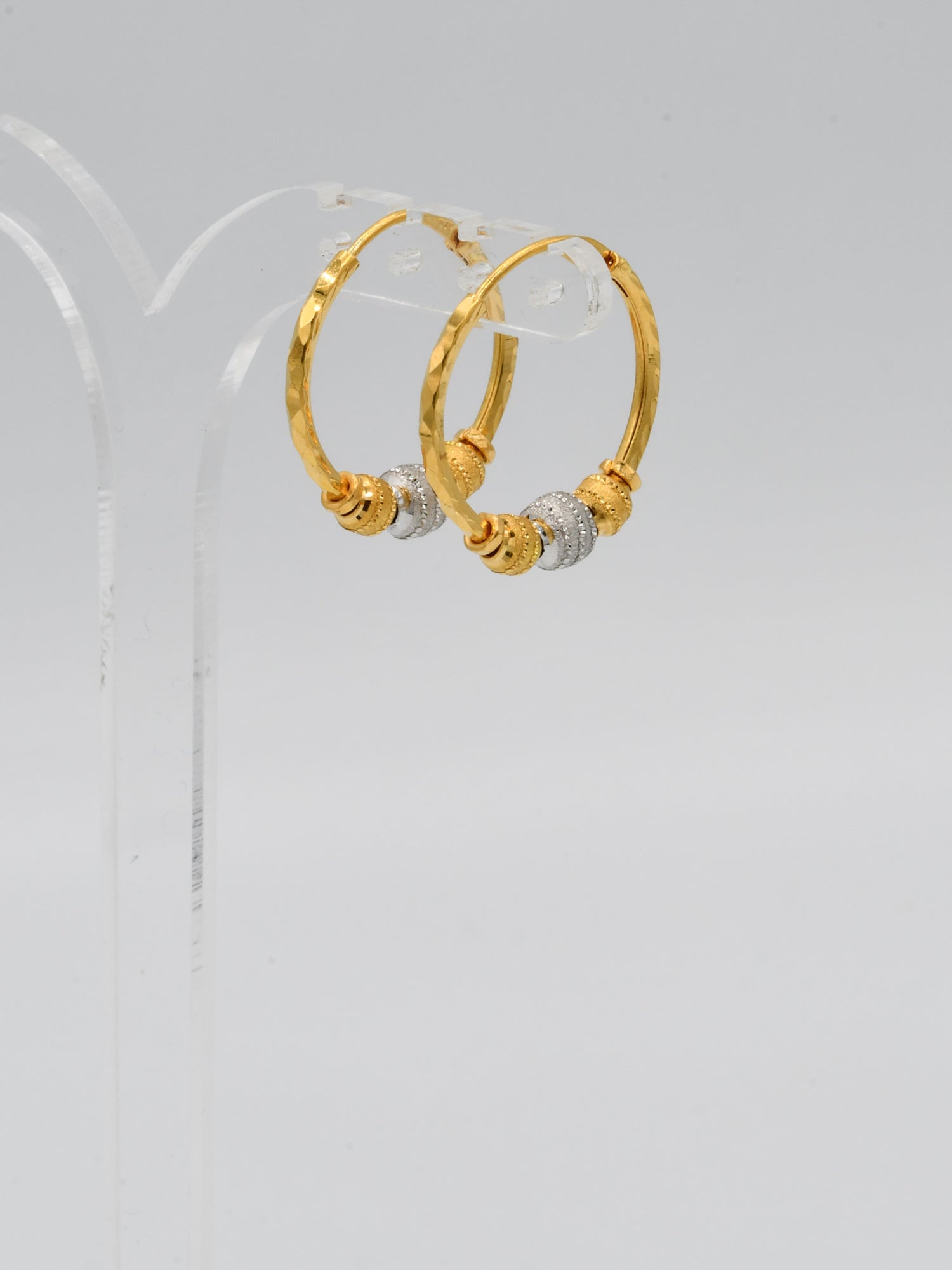 22ct Gold Two Tone Ball Bali - Roop Darshan