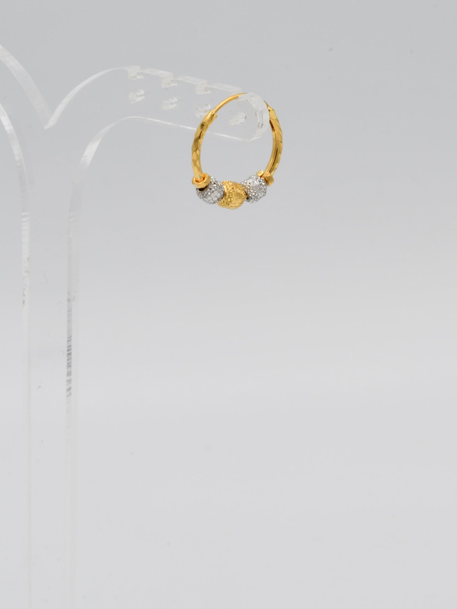 22ct Gold Two Tone Ball Bali - Roop Darshan