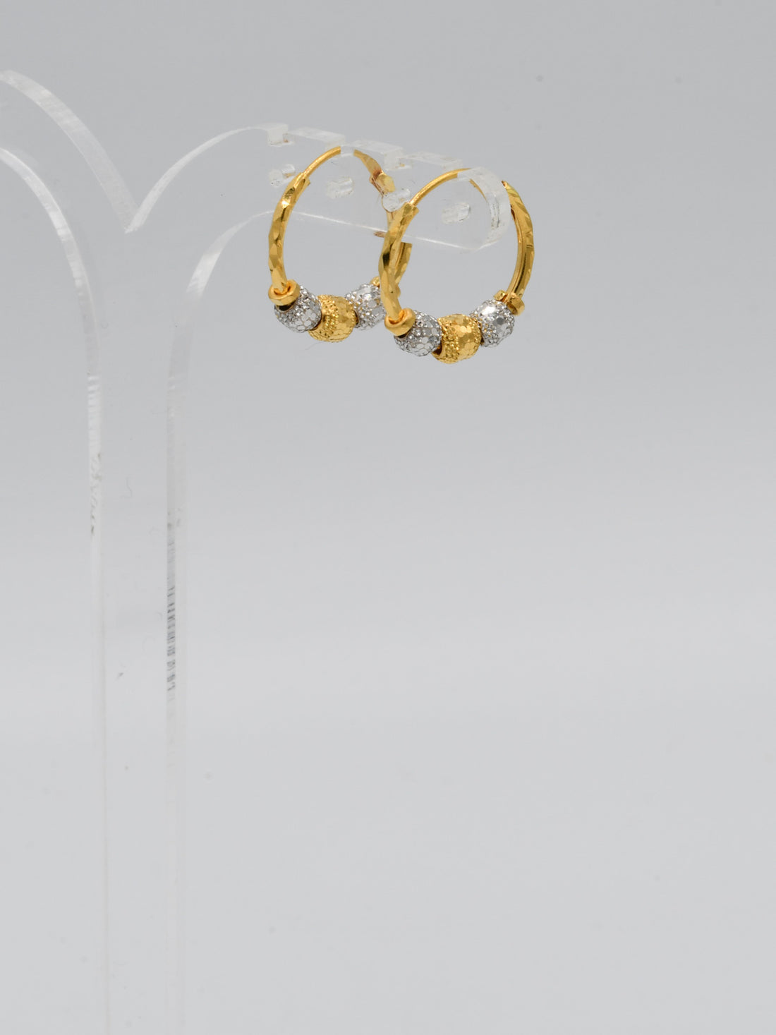 22ct Gold Two Tone Ball Bali - Roop Darshan