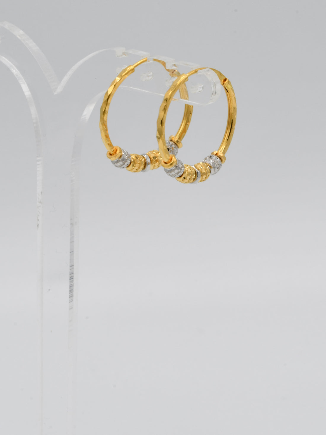 22ct Gold Two Tone Ball Bali - Roop Darshan