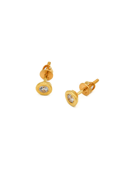 22ct Gold CZ Pendant Set - Roop Darshan