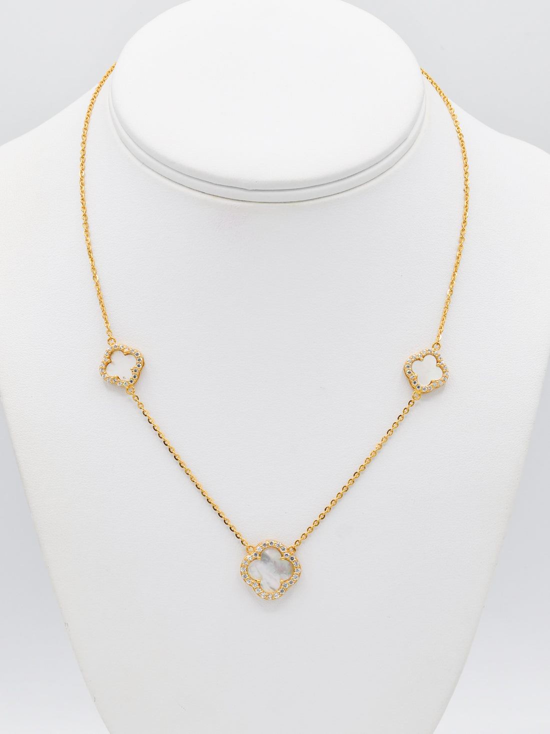 22ct Gold CZ Necklace Set