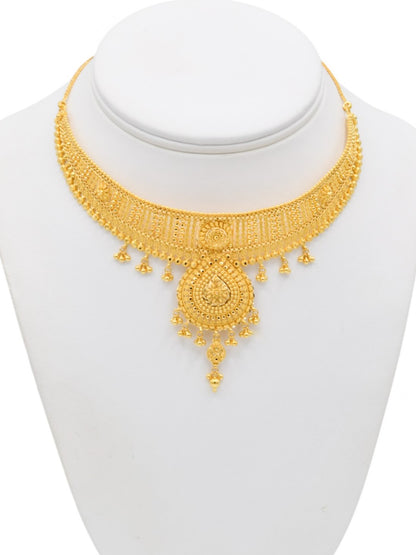22ct Gold Necklace Set - Roop Darshan