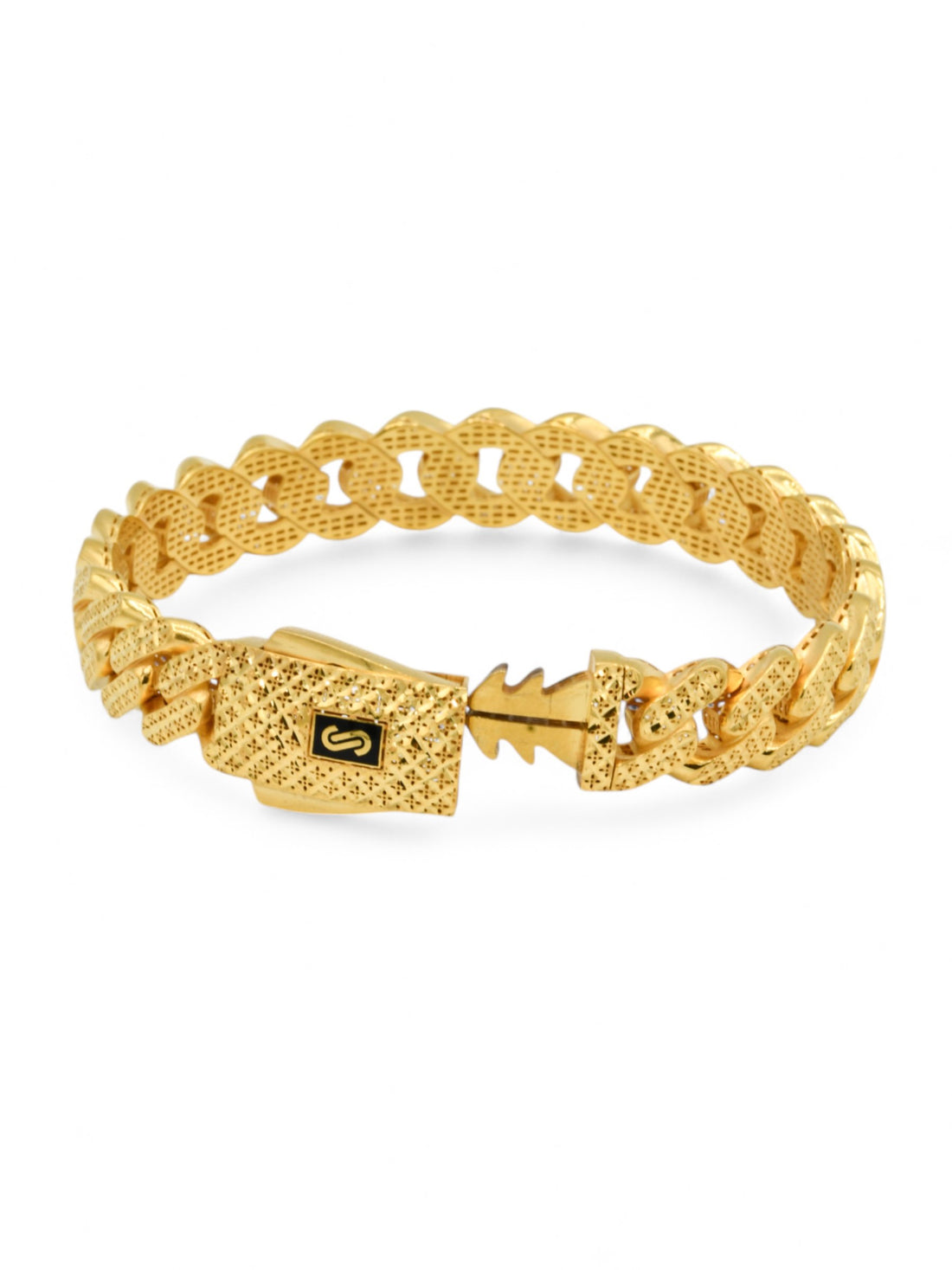 22ct Gold Curb Bangle - Roop Darshan