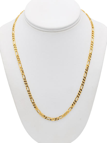 22ct Gold Hollow Figaro Chain - Roop Darshan