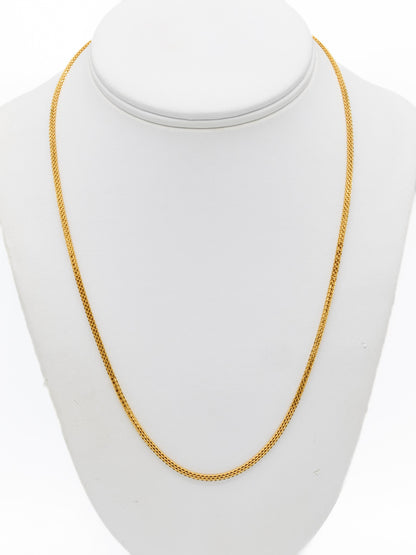 22ct Gold Flat Chain