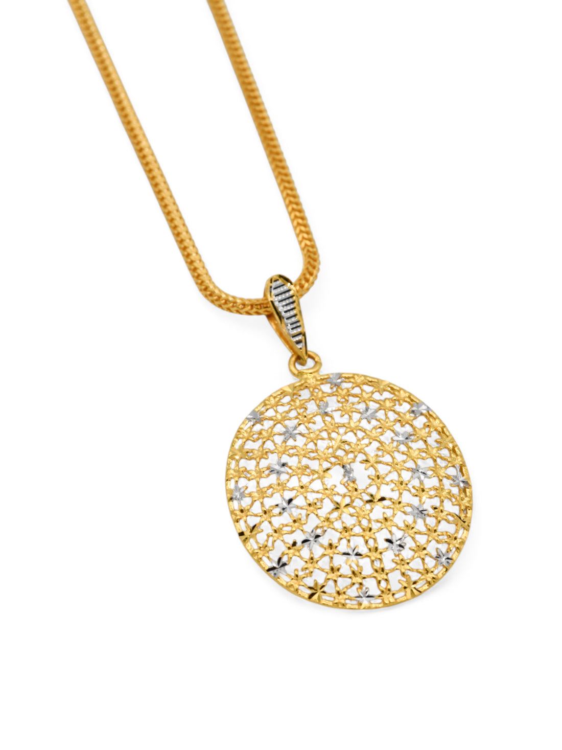 22ct Gold Two Tone Pendant - Roop Darshan