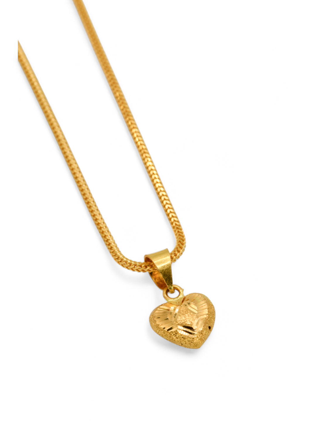 22ct Gold Heart Pendant - Roop Darshan