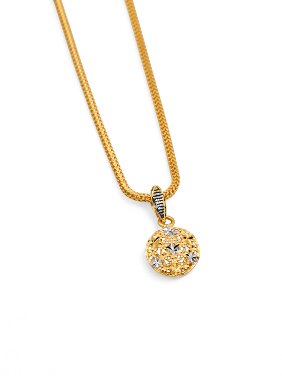 22ct Gold Two Tone Pendant - Roop Darshan