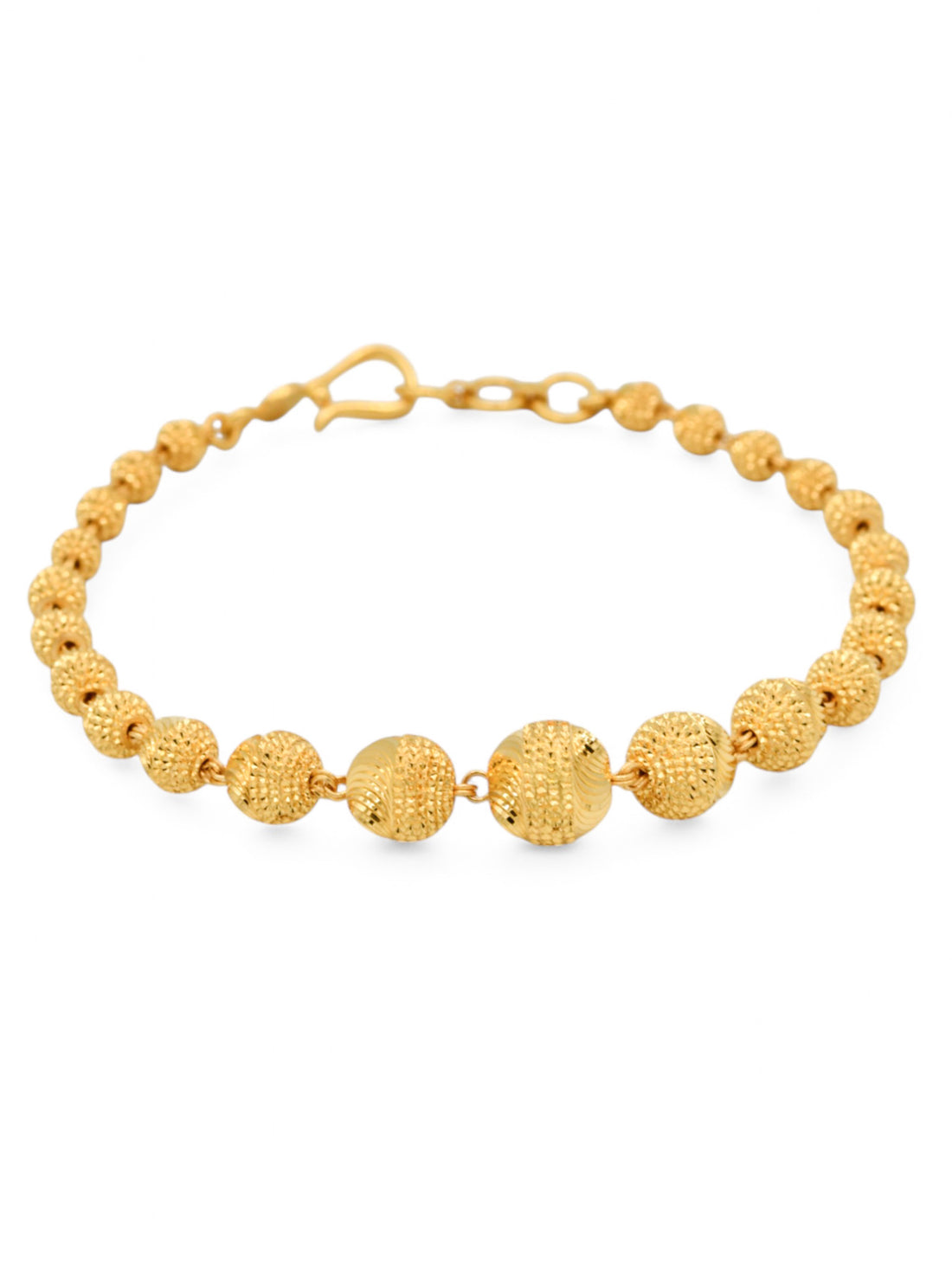 22ct Gold Ball Ladies Bracelet - Roop Darshan