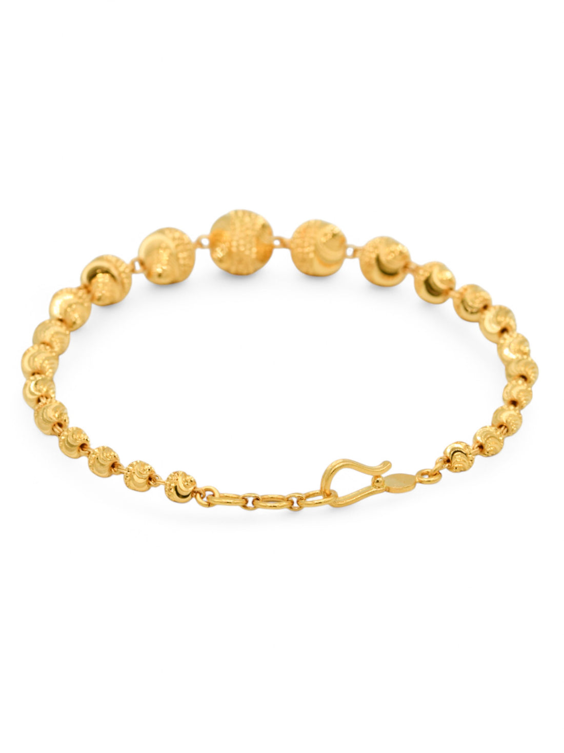 22ct Gold Ball Ladies Bracelet - Roop Darshan