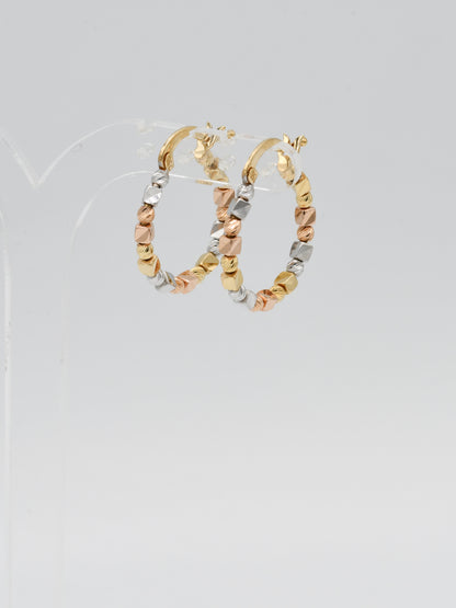 18ct Gold Two Tone Bali - Roop Darshan