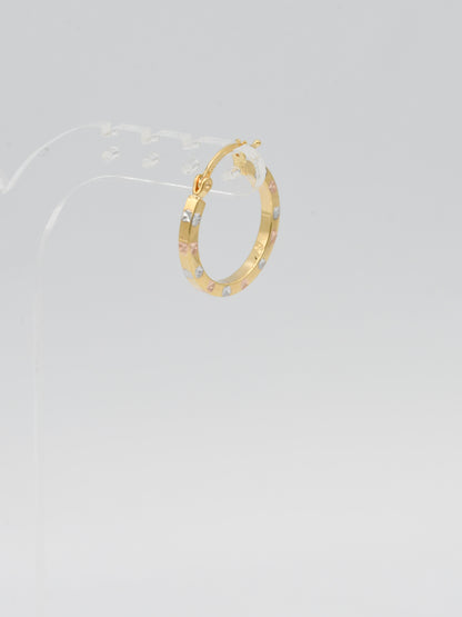18ct Gold Two Tone Bali - Roop Darshan