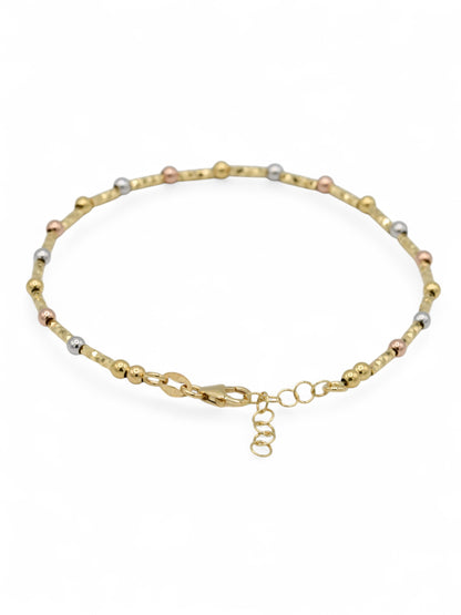 18ct Rose Gold Two Tone Ladies Bracelet - Roop Darshan