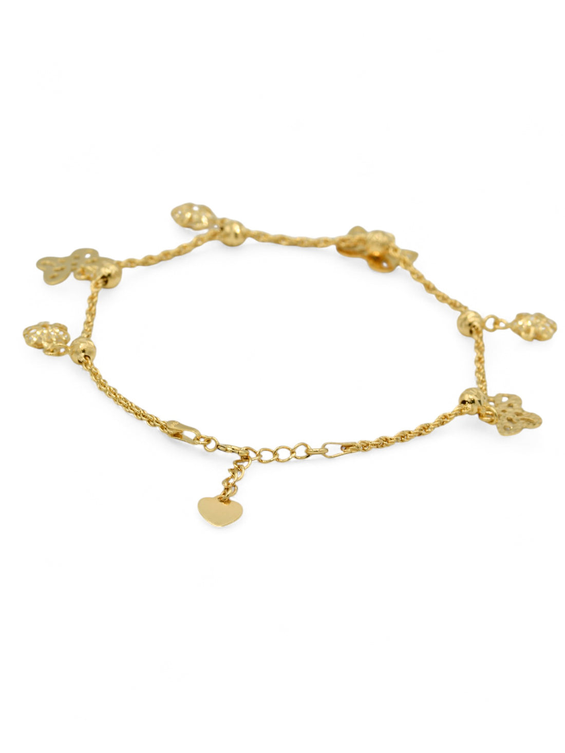 18ct Gold Charms Ladies Bracelet - Roop Darshan