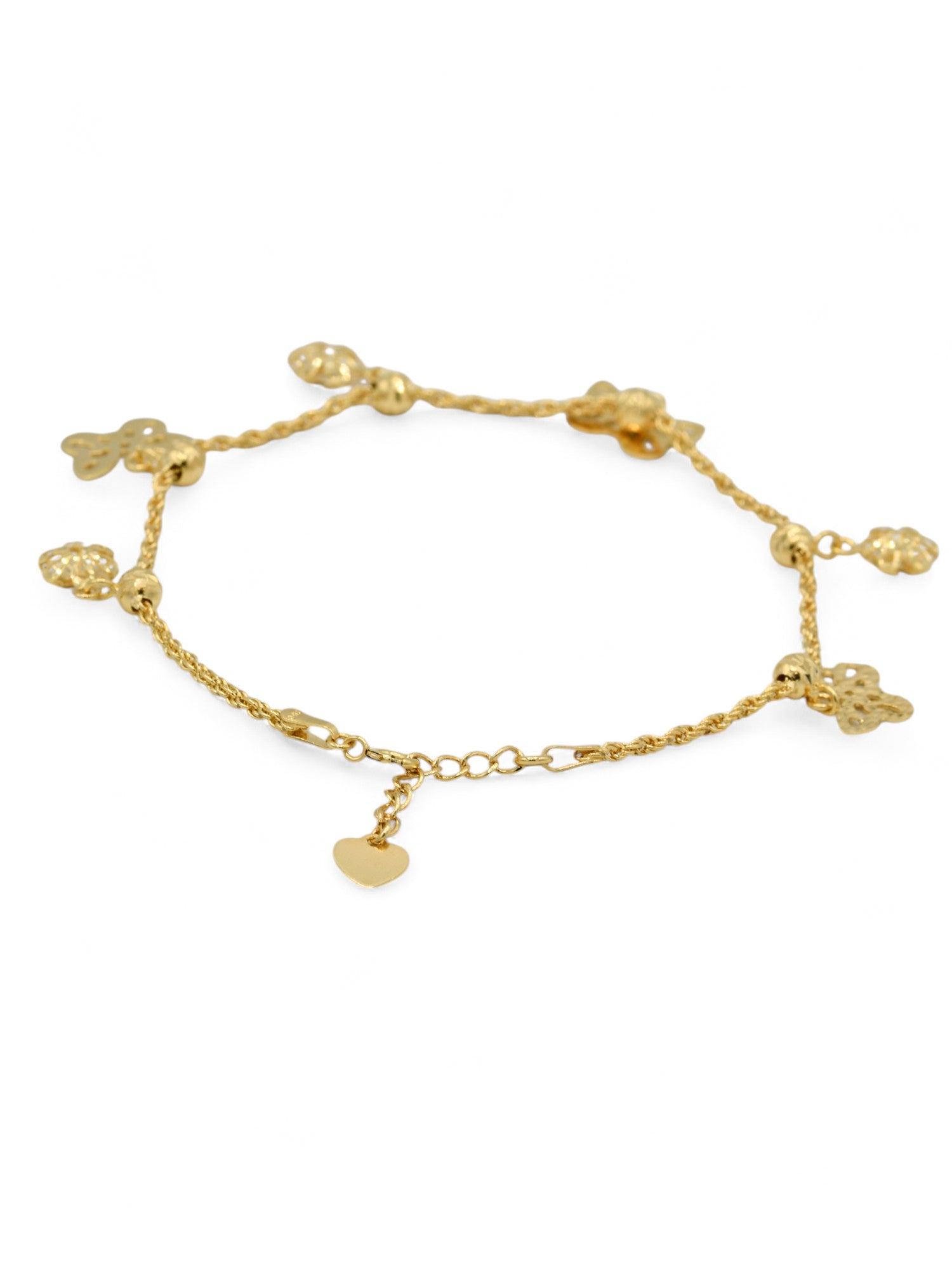 18ct Gold Charms Ladies Bracelet