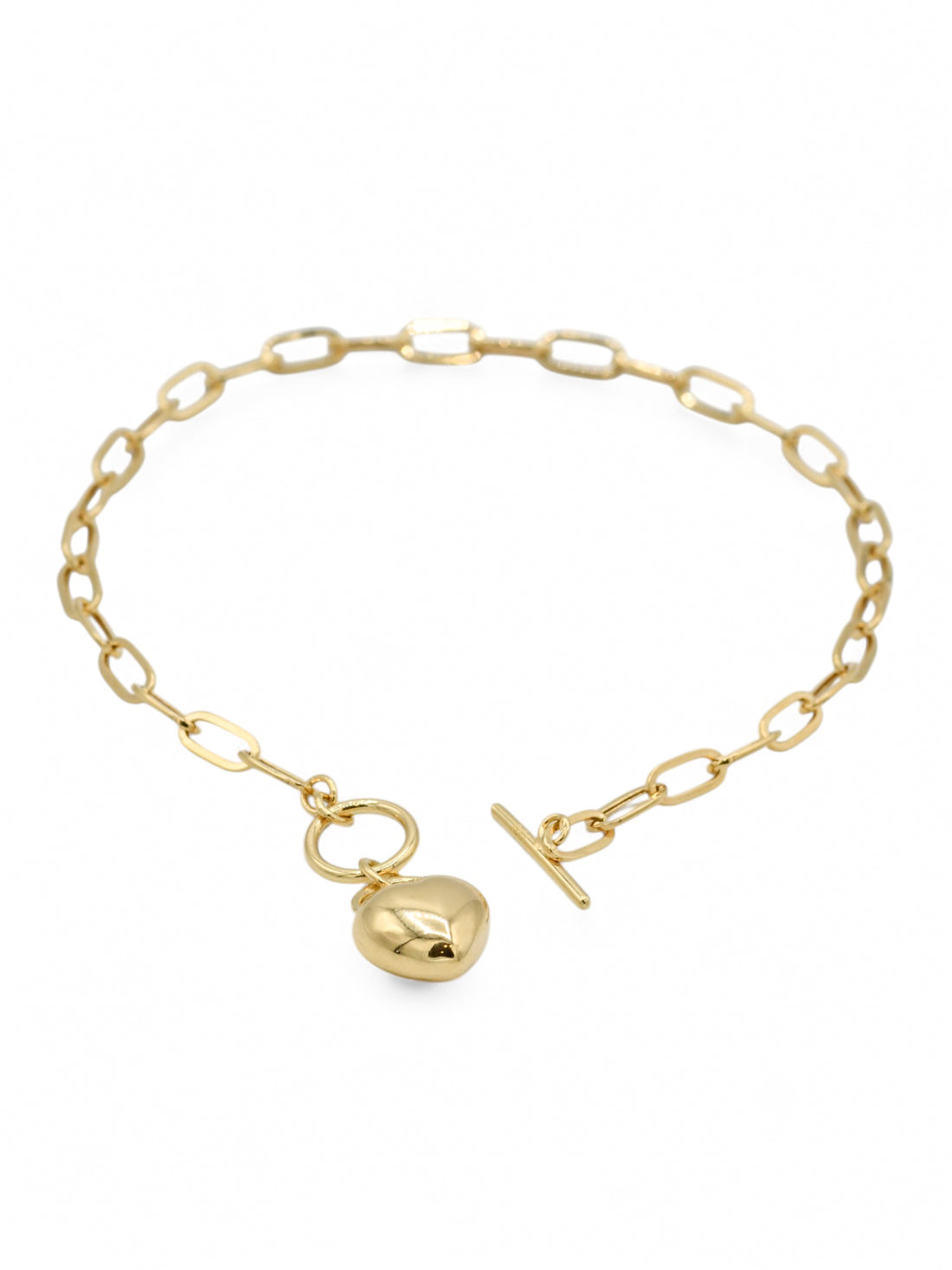18ct Gold Paper Clip Ladies Bracelet - Roop Darshan