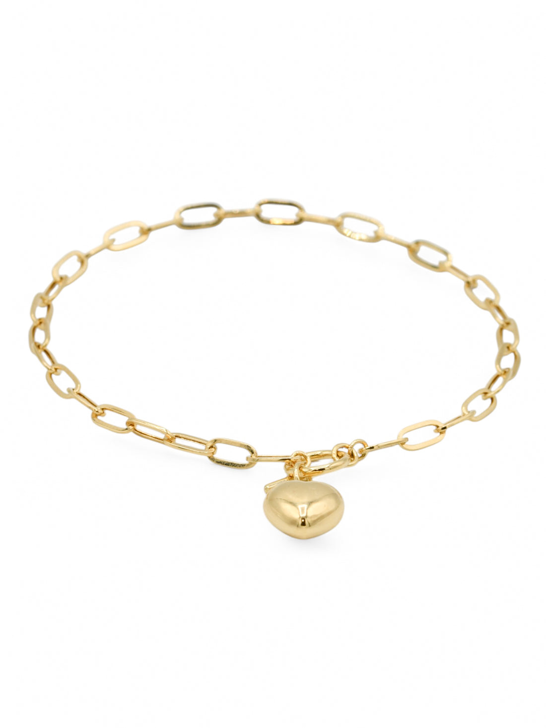 18ct Gold Paper Clip Ladies Bracelet - Roop Darshan