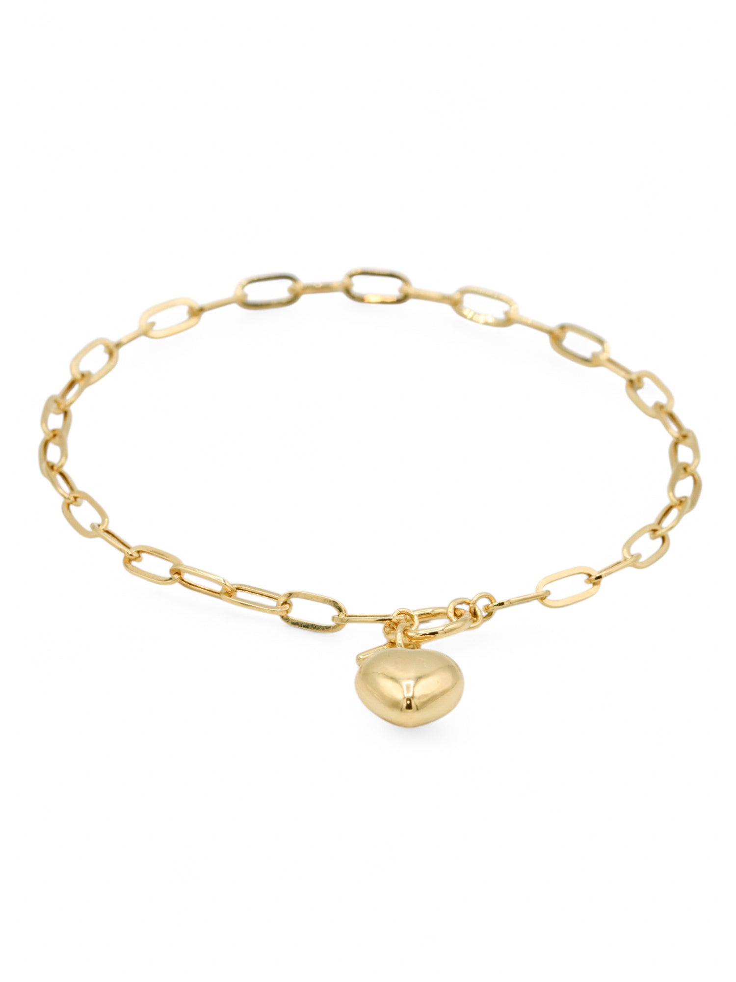 18ct Gold Paper Clip Ladies Bracelet - Roop Darshan