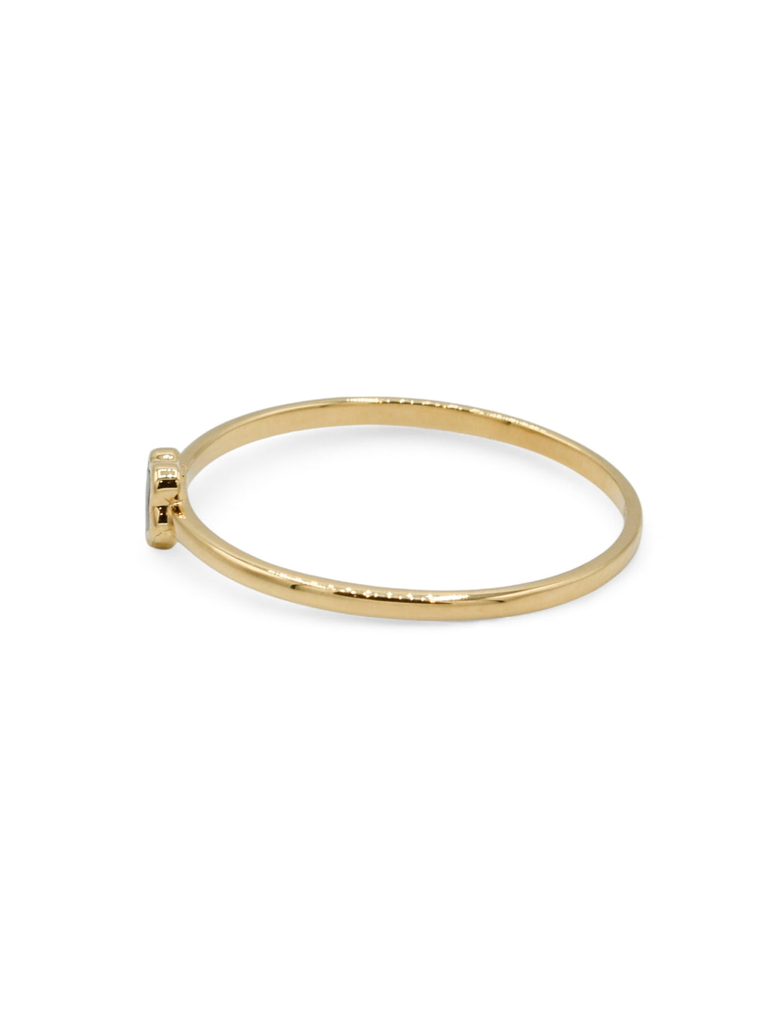18ct Gold Black Star Ladies Ring - Roop Darshan