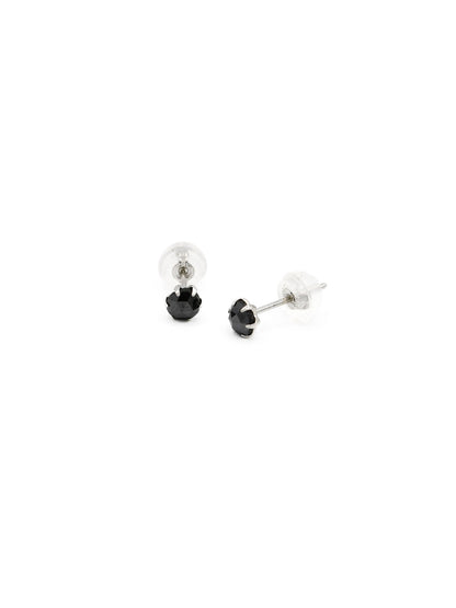 Platinum Black Diamond Earrings - Roop Darshan