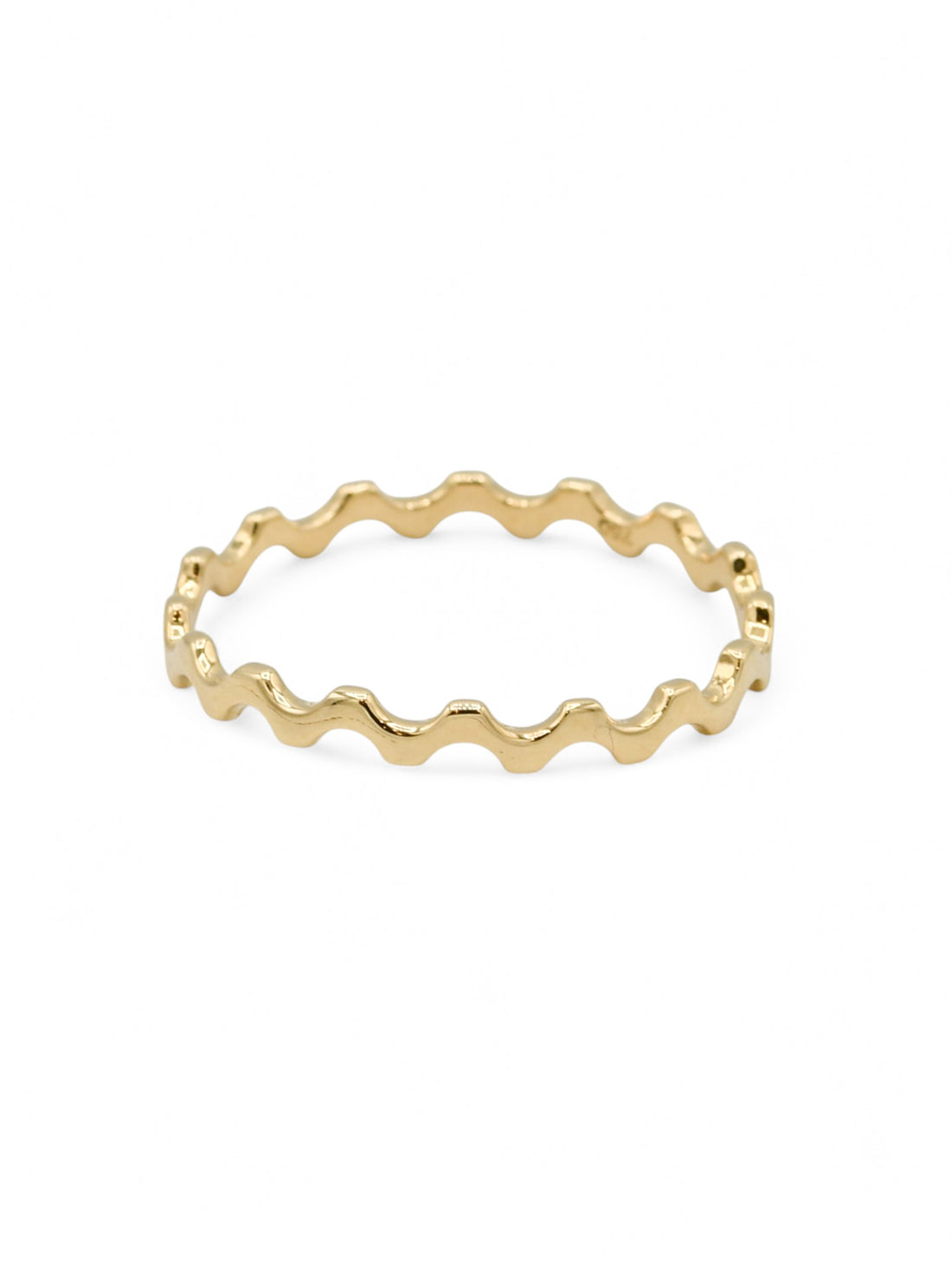 18ct Gold Zigzag Ladies Ring - Roop Darshan