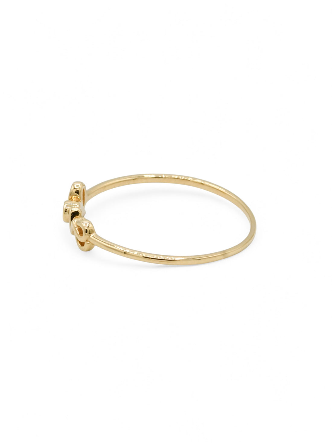 18ct Gold Love CZ Ladies Ring - Roop Darshan