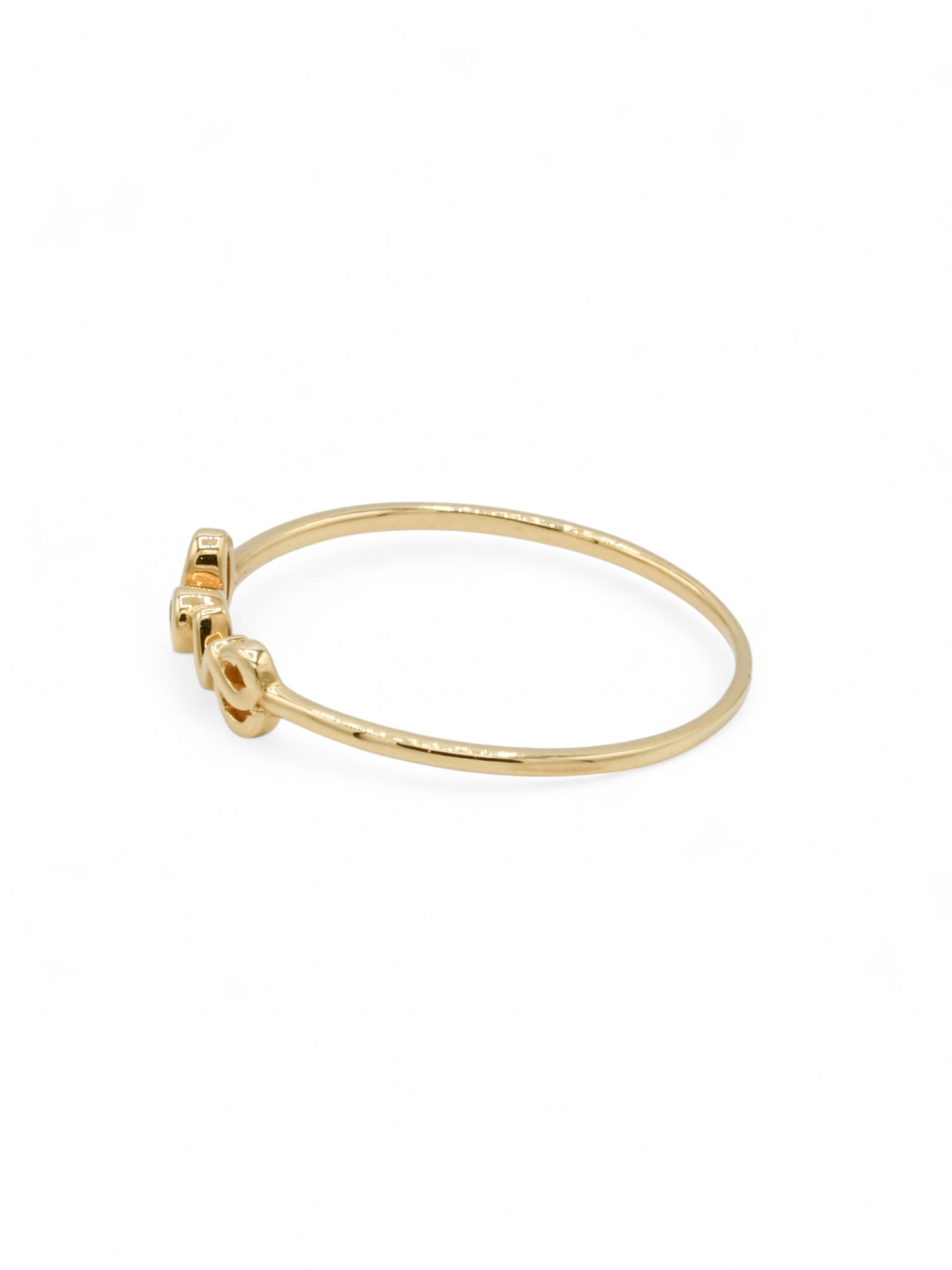 18ct Gold Love Green CZ Ladies Ring - Roop Darshan